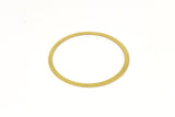 Circle Brass Charm, 50 Raw Brass Connector Rings (31mm) Brs 452 A0190