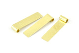 Raw Brass Pendant, 24 Raw Brass Rectangle Pendants (32x8x0.40mm) B0309