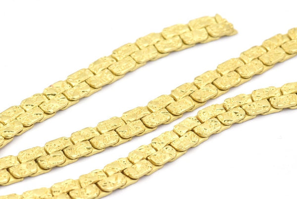 Brass Leopard Chain, 1 Meter - 3.3 Feet Leopard Raw Brass Chain (5.5x1.5mm)  Z096 BS 1064