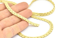 Brass Leopard Chain, 1 Meter - 3.3 Feet Leopard Raw Brass Chain (5.5x1.5mm)  Z096 BS 1064