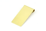 Raw Brass Pendant, 12 Raw Brass Rectangle Pendants (31x15x0.40mm) B0303