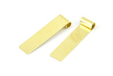 Raw Brass Pendant, 24 Raw Brass Rectangle Pendants (32x8x0.40mm) B0309