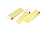 Raw Brass Pendant, 24 Raw Brass Rectangle Pendants (27x8x0.40mm) B0310
