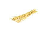 Brass Head Stick, 100 Raw Brass Head Pins, Findings (80mmx0.85mm) Brc211