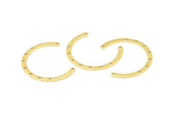 Brass Geometric Connector, 12 Raw Brass Geometric Connectors With 9 Holes, Findings (34x3x0.80mm) B0344
