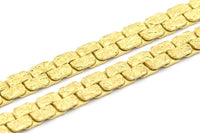 Brass Leopard Chain, 1 Meter - 3.3 Feet Leopard Raw Brass Chain (5.5x1.5mm)  Z096 BS 1064