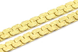Brass Leopard Chain, 1 Meter - 3.3 Feet Leopard Raw Brass Chain (5.5x1.5mm)  Z096 BS 1064