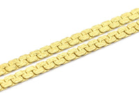 Brass Leopard Chain, 1 Meter - 3.3 Feet Leopard Raw Brass Chain (5.5x1.5mm)  Z096 BS 1064