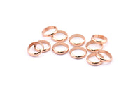 Rose Gold Spacer Bead, 50 Rose Gold Plated Brass Spacer Rondelle Beads (10x2.2mm) Brs 0043 A0432