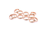 Rose Gold Spacer Bead, 12 Rose Gold Plated Brass Spacer Rondelle Beads (10x2.2mm) Brs 0043 A0432