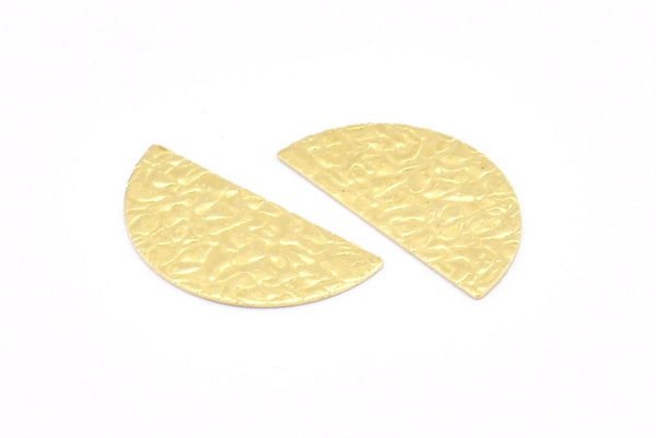 Yarım Daire Boş, 24 Deliksiz Ham Pirinç Dokulu Yarım Daire Damgalama Boşluğu, Bulgular (25x12x0,60 mm) D888