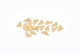 Tiny Triangle Charm, 150 Raw Brass Tiny Triangle Charms With 1 Hole, Earrings, Findings (9x8x0.80mm) D0738