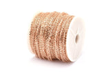 Rose Gold Link Chain, 3 Meters - 9.9 Feet Rose Gold Plated Brass Soldered Chain (1.5x2mm) Z179