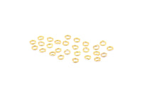 Gold Jump Ring, 250 Gold Tone Brass Jump Rings (4x0.70mm) A0998