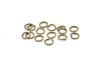 8mm Jump Ring, 100 Antique Brass Jump Rings (8x1mm) A1072