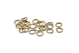 10mm Jump Ring, 50 Antique Brass Jump Rings (10x1.5mm) A0983