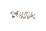 Oval Jump Ring, 250 Antique Brass Oval Jump Rings (6x5x0.8mm) A1049