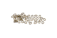 Oval Jump Ring, 500 Antique Brass Oval Jump Rings (4x3x0.5mm) A1032