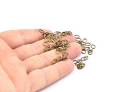 Oval Jump Ring, 250 Antique Brass Oval Jump Rings (6x5x0.8mm) A1049