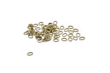 Oval Jump Ring, 100 Antique Brass Oval Jump Rings (7x5x0.9mm) A1068