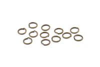 6mm Jump Ring, 250 Antique Brass Jump Rings (6x0.8mm) A1043