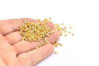 Gold Chain Connector, 250 Gold Tone Brass Ball Chain Connector Clasps (1.5mm) A1105