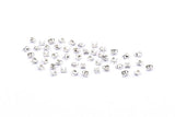 Silver Chain Connector, 250 Silver Tone Brass Ball Chain Connector Clasps (1mm-1.2mm) A1097
