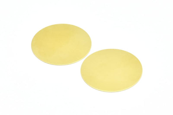 Brass Round Tag, 10 Raw Brass Stamping Blanks, Charms, Findings (30mm) B0336