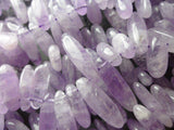 Lavender Amethyst 15 To 20 Mm Nugget Gemstone Beads Full Strand 15.5 Inches G313 T064