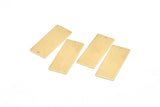 Brass Necklace Bar, 12 Raw Brass Rectangle Stamping Blanks With 1 Hole, Earrings, Pendants, (26x11x0,80mm) D0683