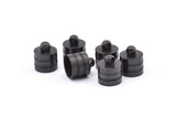 Black End Cap, 8 Oxidized Black Brass End Cap , Cord Tip, (9mm) Cord End - (11.5x10mm) - Cap 5 A0781 B0023 H0689 S897