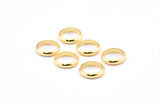 Gold Spacer Bead, 12 Gold Plated Brass Spacer Rondelle Beads (10x2.2mm) Brs 0043 A0432