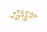 Tiny Triangle Charm, 150 Raw Brass Tiny Triangle Charms With 1 Hole, Earrings, Findings (9x8x0.80mm) D0738