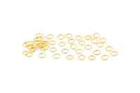 Gold Jump Ring, 500 Gold Tone Brass Jump Rings (4x0.50mm) A1029