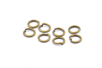 10mm Jump Ring, 50 Antique Brass Jump Rings (10x1.5mm) A0983
