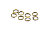 8mm Jump Ring, 100 Antique Brass Jump Rings (8x1mm) A1072