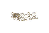 7mm Jump Ring, 250 Antique Brass Jump Rings (7x0.8mm) A1077