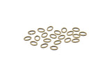 Oval Jump Ring, 100 Antique Brass Oval Jump Rings (7x5x0.9mm) A1068