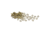 Oval Jump Ring, 250 Antique Brass Oval Jump Rings (5x4x0.7mm) A1056