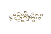 Oval Jump Ring, 250 Antique Brass Oval Jump Rings (5x4x0.7mm) A1056
