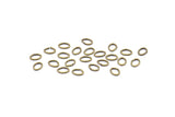 Oval Jump Ring, 250 Antique Brass Oval Jump Rings (5x4x0.7mm) A1056