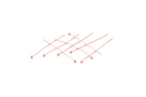 Rose Gold Pin, 100 Rose Gold Tone Brass Ball Head Pins (35x2x0.6mm) A1066