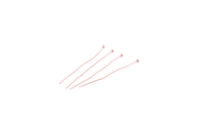 Rose Gold Pin, 50 Rose Gold Tone Brass Ball Head Pins (50x2x0.6mm) A1108