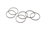 Siyah Daire Konnektörü, 50 Oksitlenmiş Siyah Pirinç Konnektör (18 mm) A0628 S128