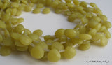 Olive Jade 10mm Onion drops Faceted Gemstone Beads Full Strand 15.5 inches 31pcs G65 T020