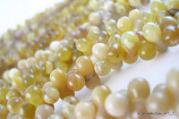 Full Strand Yellow Opal 12mm  Sandglass Gemstone Beads G12