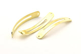 Brass Bracelet Blank, 12 Raw Brass Bracelet Blanks with 2 holes (47x8x0.80mm) A1115
