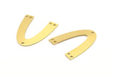 Brass Geometric Charm, 8 Raw Brass V Shaped Charms With 5 Holes, Pendants, Findings (28x24x0.70mm) A1165