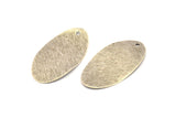 Silver Oval Charm, 12 Antique Silver Plated Brass Textured Oval Stamping Blanks With 1 Hole, Earrings, Findings (29x16x0.50mm) D0825 H0815