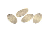 Silver Oval Charm, 12 Antique Silver Plated Brass Textured Oval Stamping Blanks With 1 Hole, Earrings, Findings (29x16x0.50mm) D0825 H0815